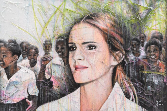 johanne-couture-artiste-peintre-portrait-emma-watson-peinture-sur-toile